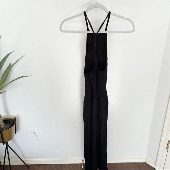THE RANGE Framed Rib Tank Dress in Black - Picture 6 of 14